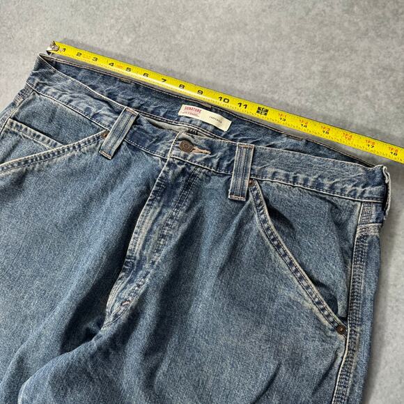 Signature Levi Strauss Carpenter Jeans - Size: W36 L30 - Picture 4 of 9